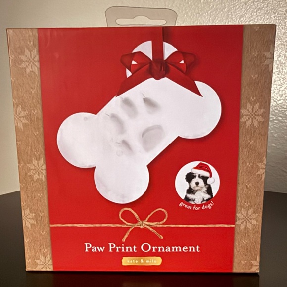 Other - New Paw Print Christmas Ornament Kit Dog Bone Keepsake | DIY Pet Memorial Decor